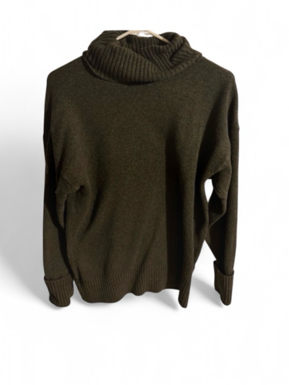 Old Navy Olive Green Turtleneck Knit Sweater Size Small